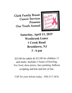 Clark Family Breast Cancer Services - Bowling to Beat Breast Cancer @ Westbrook Lanes | Brooklawn | New Jersey | United States